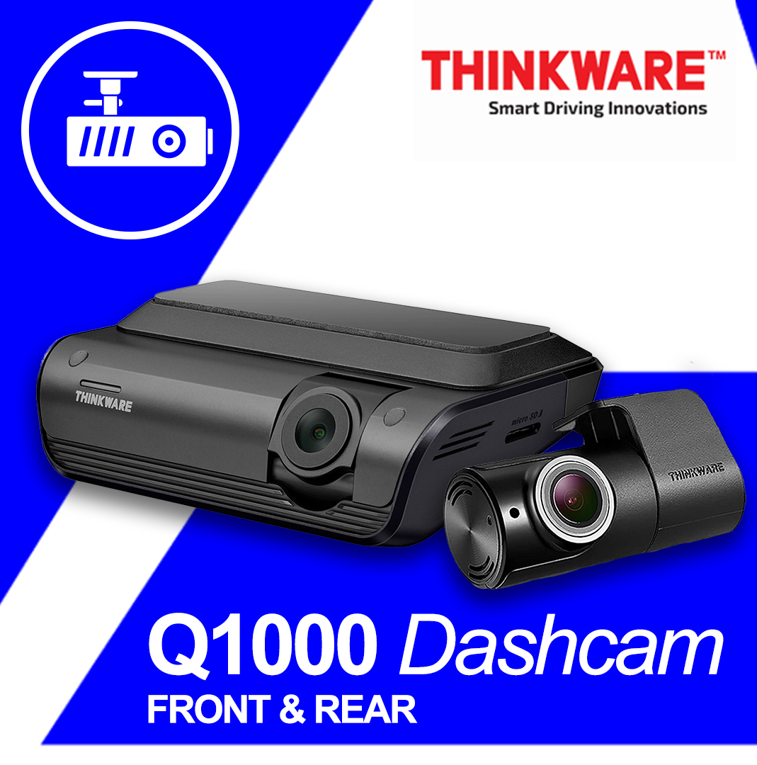 Thinkware Q1000 Dash Camera (FRONT AND REAR) Ace Automotive GHOST  Tracker Air Ride Vehicle Security Vehicle Detailing Vehicle  Customisation