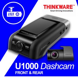 Thinkware U1000 front & rear dash camera